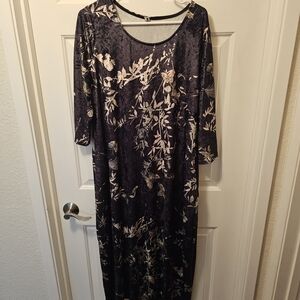 Chic Long Sleeve Floral Dress